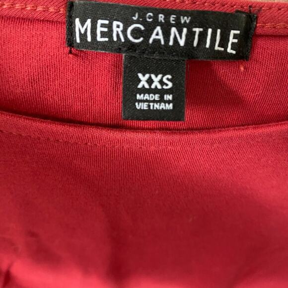 J. Crew Mercantile Red Bell Sleeve Top Size XXS - Picture 5 of 5